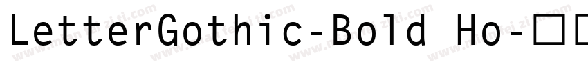 LetterGothic-Bold Ho字体转换